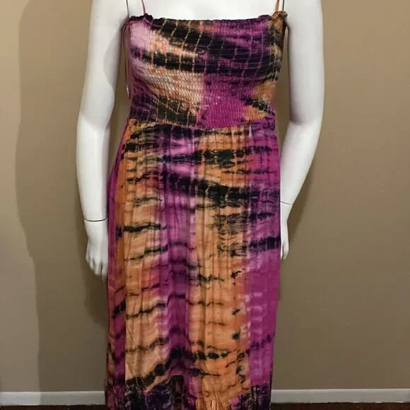 Fashion Nova Tie Dye Maxi Dress - Size 2X - Picture 4 of 11